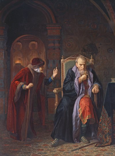 Zar Iwan IV. (1530-84) der Schreckliche und seine Amme, 1886 von Karl Gottlieb Wenig